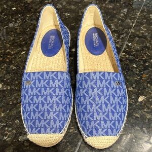 Michael Kors Blue Logo Espadrilles